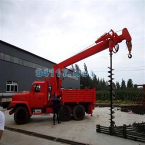 汽車立桿鉆坑一體機(jī) 汽車吊鉆一體機(jī)六輪驅(qū)動(dòng)汽車吊 8T汽車吊